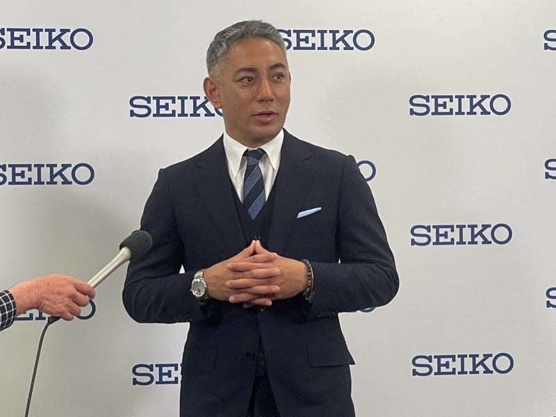 團十郎 SEIKOの入社式での様子の画像