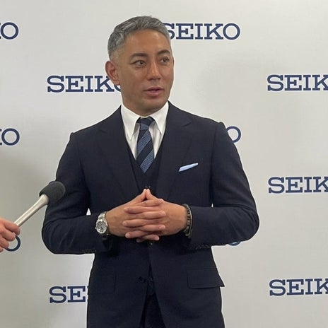 團十郎 SEIKOの入社式での様子の画像