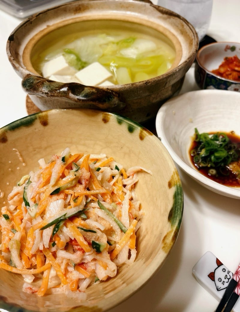 一人の日に用意した夕食メニュー