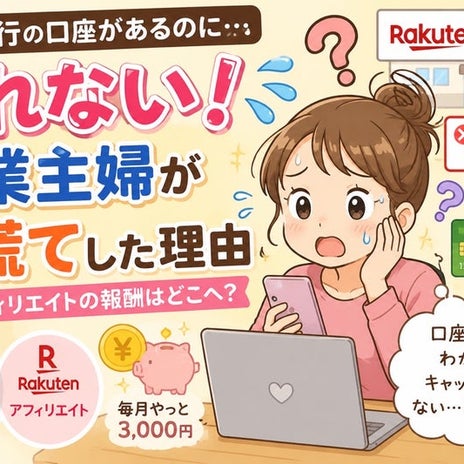 副業収入が受け取れない銀行口座の画像