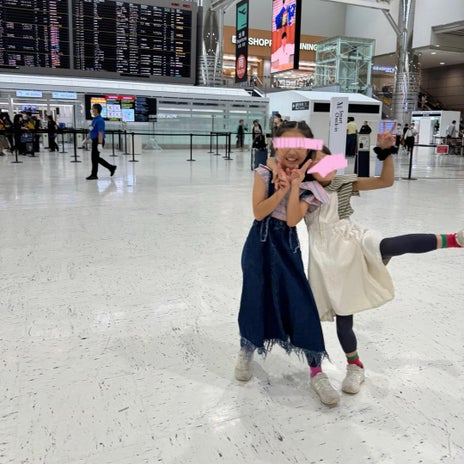 娘リクエストの台湾行くため空港の画像