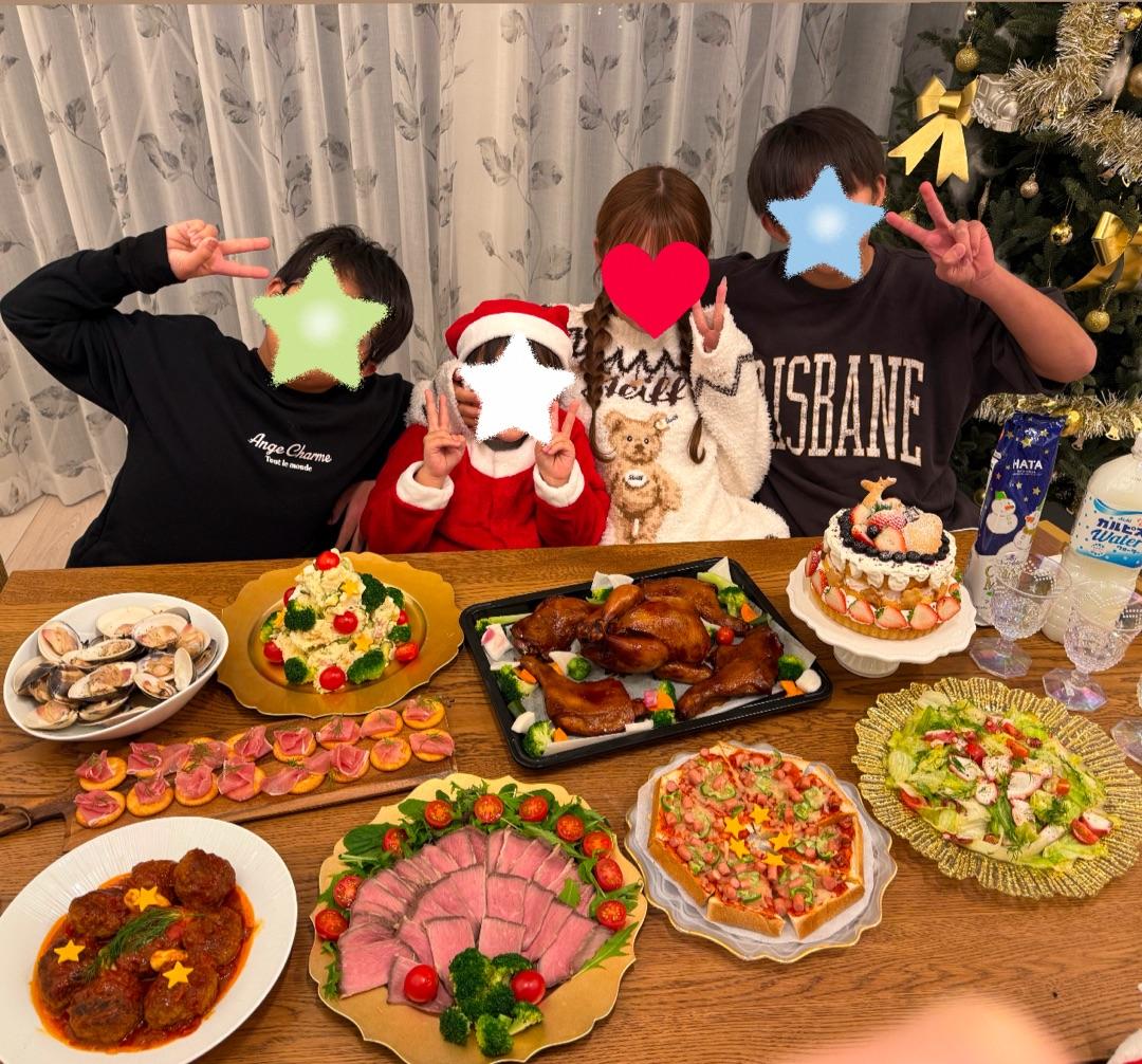 太陽 子達全員揃いXmasパーティの画像