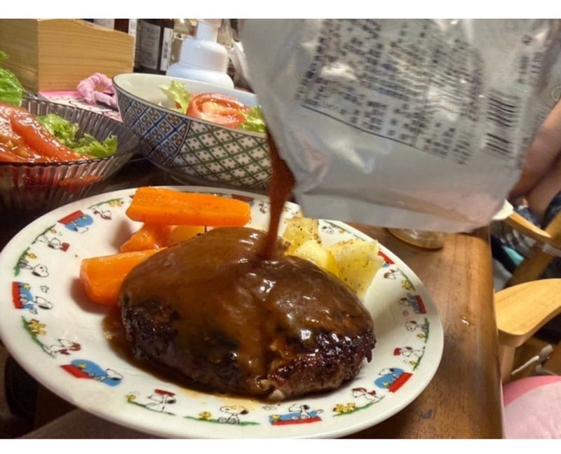 クロ 家族でどハマり中のハンバーグの画像