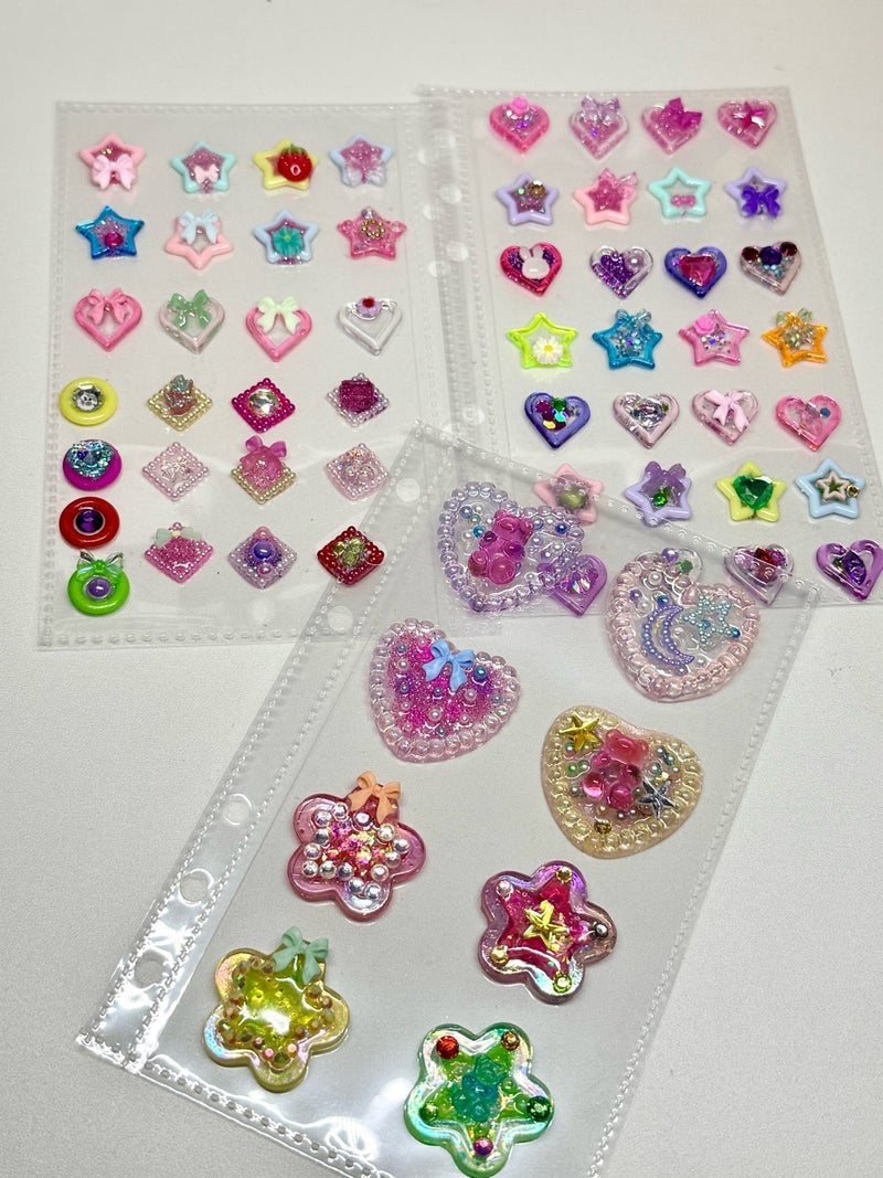 少しずつ作り楽しかったレジンシールの画像