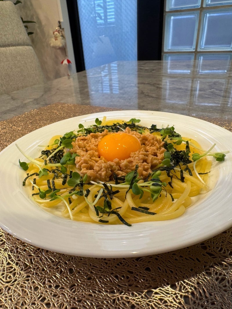 堀ちえみの夫 納豆スパゲッティの画像