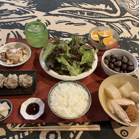 休肝日の月曜のかなりの手抜き飯の画像