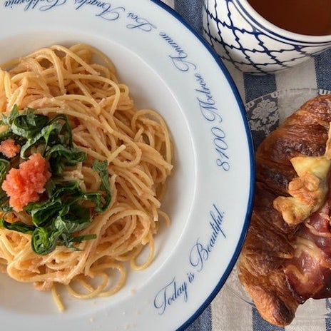 間違いなく美味しい明太子パスタの画像