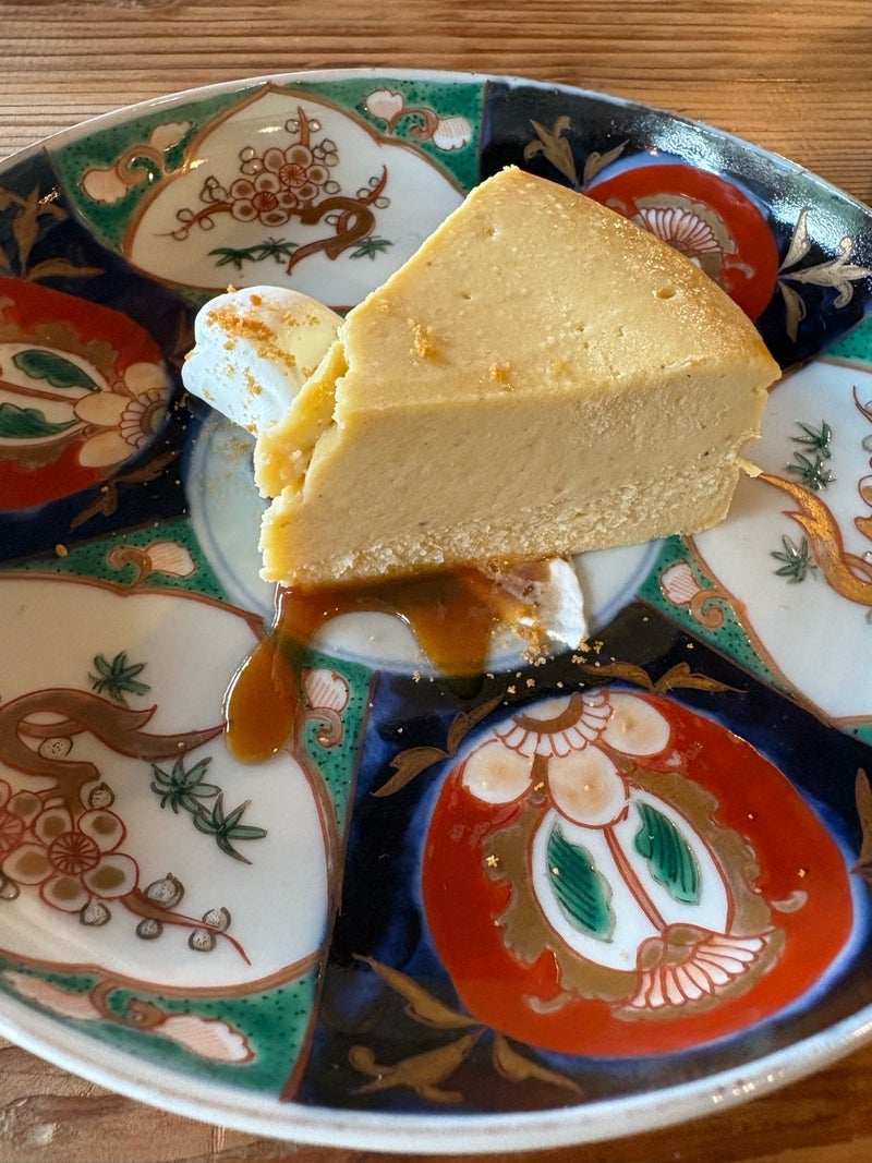 だんなが頼んだ安納芋チーズケーキの画像
