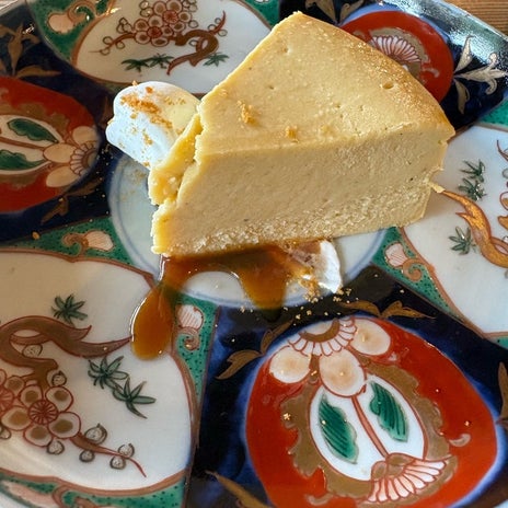 だんなが頼んだ安納芋チーズケーキの画像