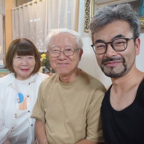 桃の母 長男と美味しい日本蕎麦の画像