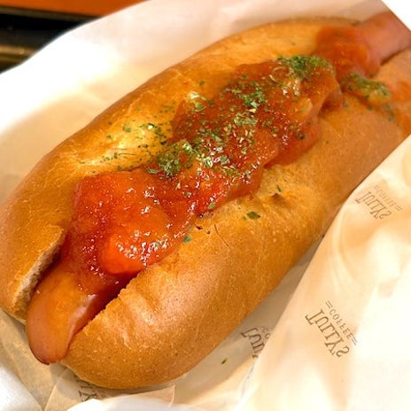タリーズのホットドッグに大満足の画像
