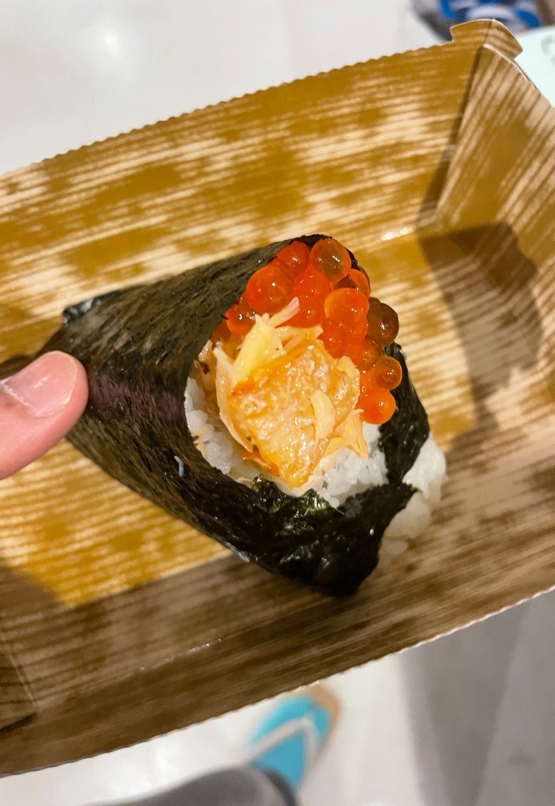 團十郎 楽屋で美味しいおにぎりの画像