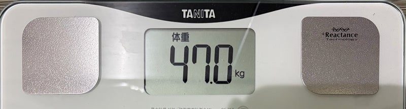 やりたい放題食べた翌朝の体重の画像