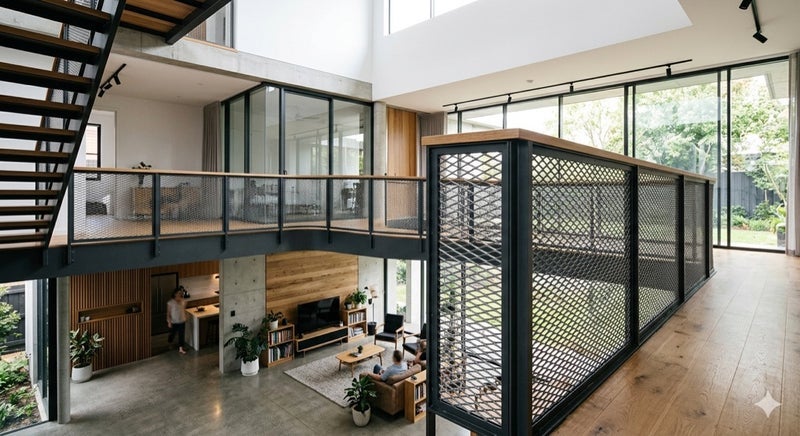 注文住宅の吹き抜け手すりの問題点の画像