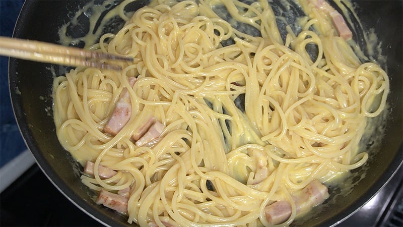 本格的なおうちカルボナーラ
