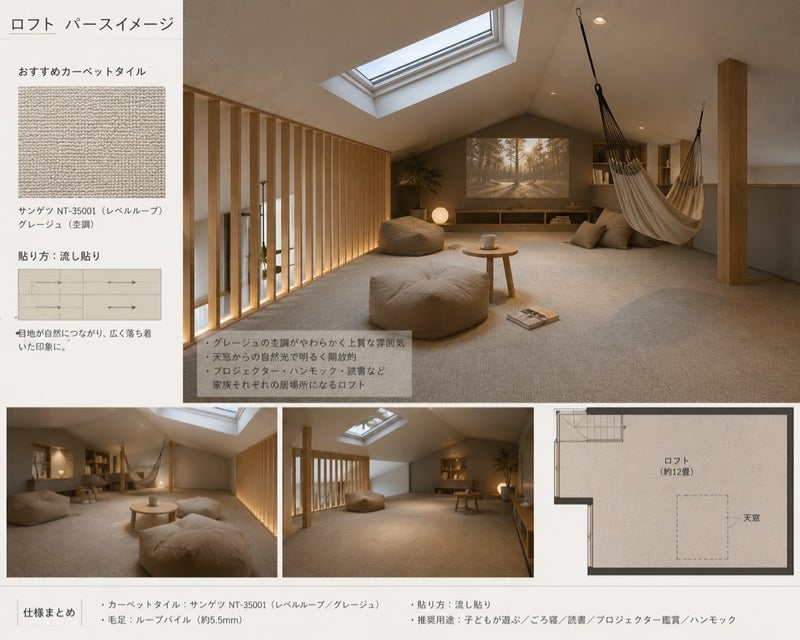 夫が気に入った16万円の床とご提案の画像