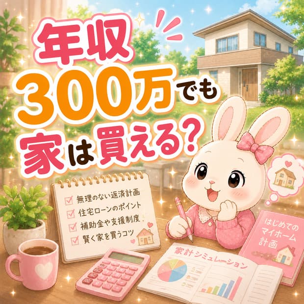 年収300万で家を買うための優先順位の画像