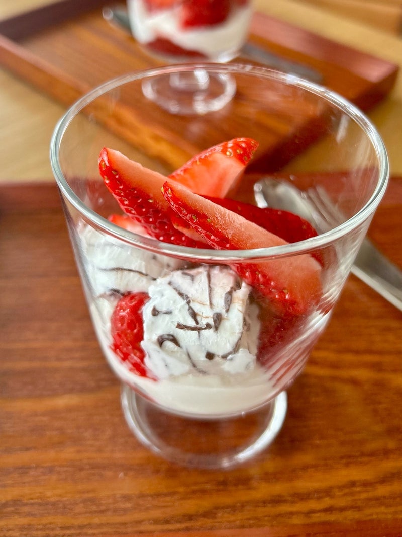 生クリーム無しで作るお手製パフェの画像