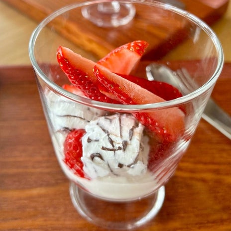 生クリーム無しで作るお手製パフェの画像