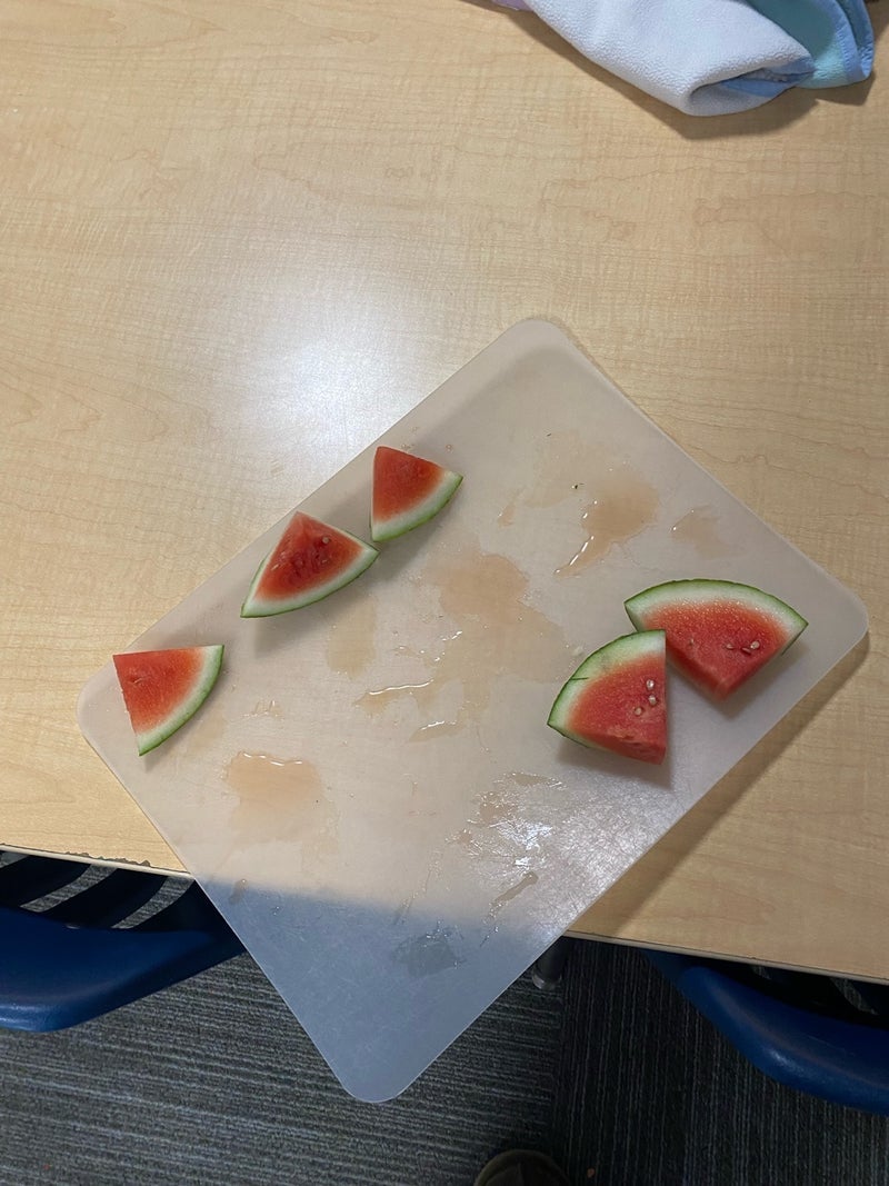 野沢 寒いけど託児所ではすいかの画像