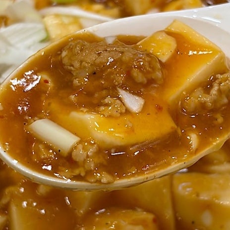 肉の旨味が支配しているマーボ豆腐の画像