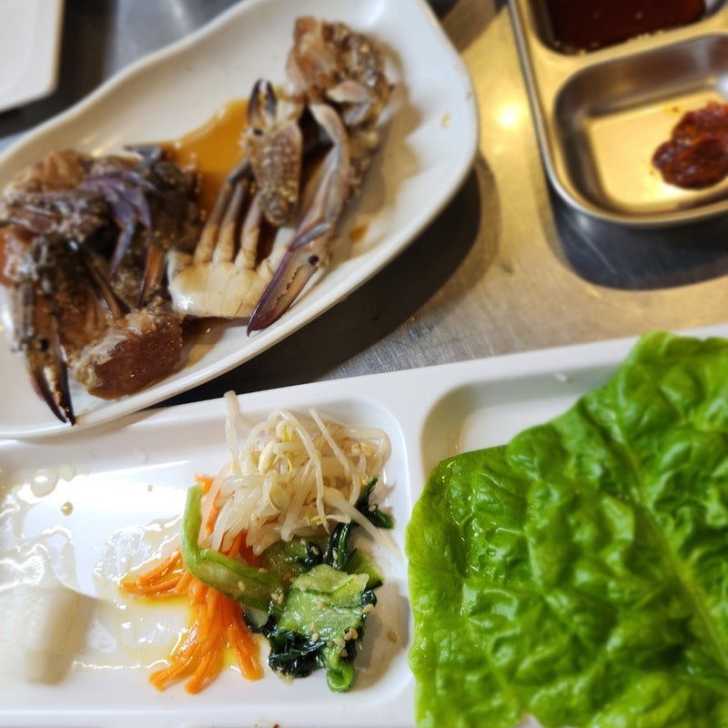 治療後に娘と主人と食べた韓国料理の画像