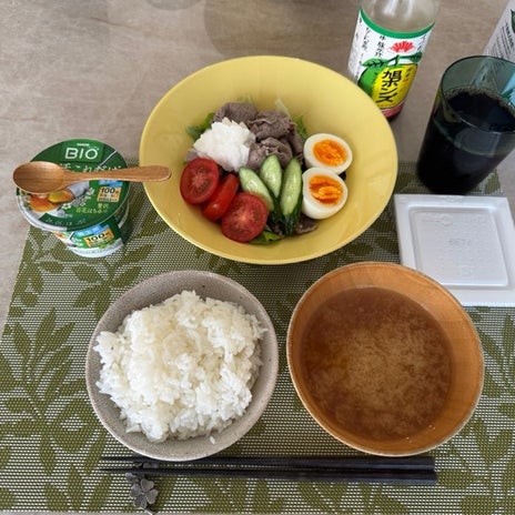 若乃花 美味しかった牛しゃぶサラダの画像