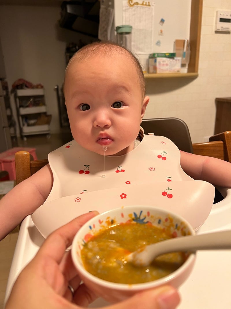 人間界の味を知ってしまった離乳食の画像