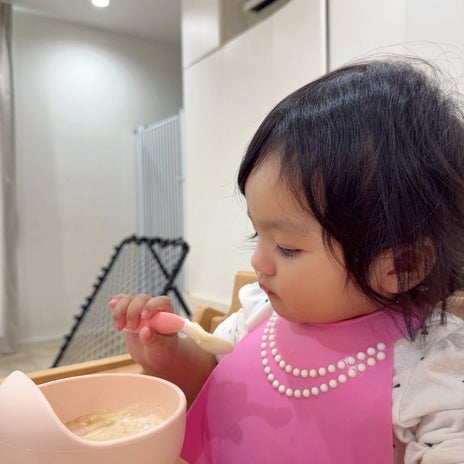 川崎希 次女のベタベタな朝ごはんの画像
