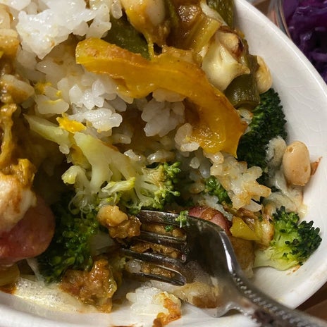 たんぱく質を強化した残り物ドリアの画像