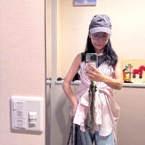 真似して早速やってみた今日の洋服の画像