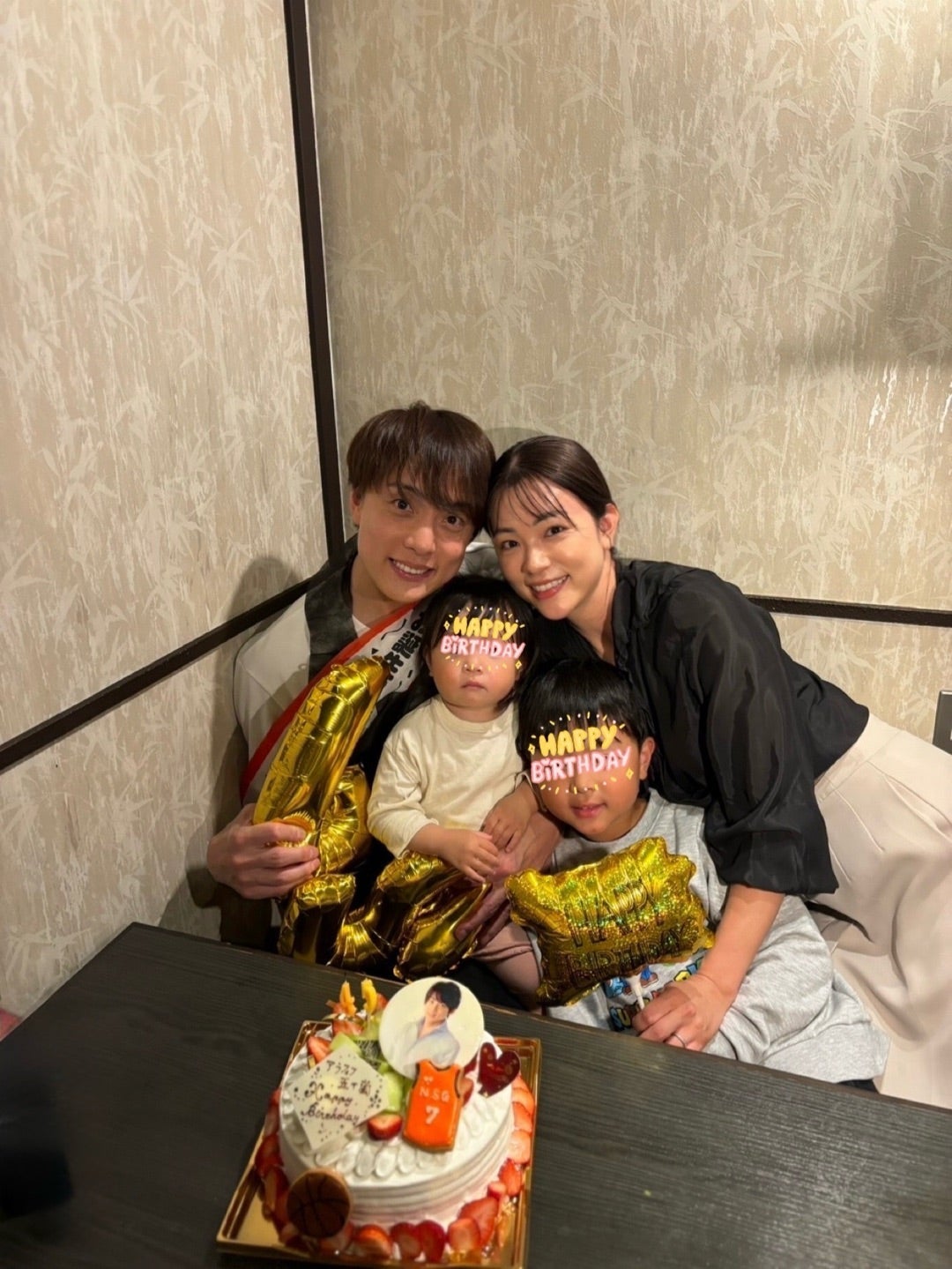 夫・五十嵐圭の誕生日をお祝い