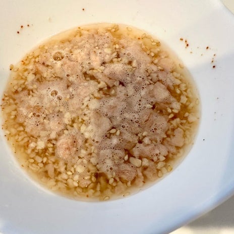 食べる量を抑えられた雑炊スープの画像