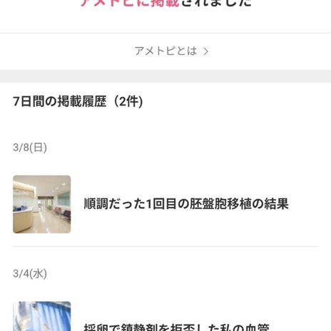 hcgがキレイな伸びだったのに出血の画像