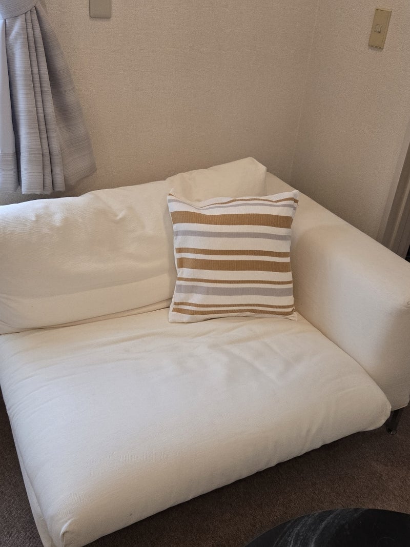 ニトリのクッションカバーでスッキリの画像