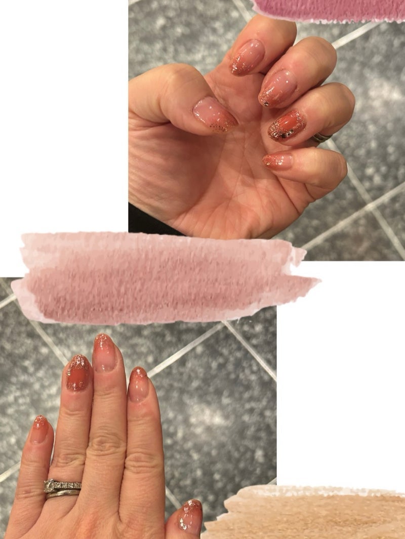 誤魔化し放題で簡単なセルフネイルの画像