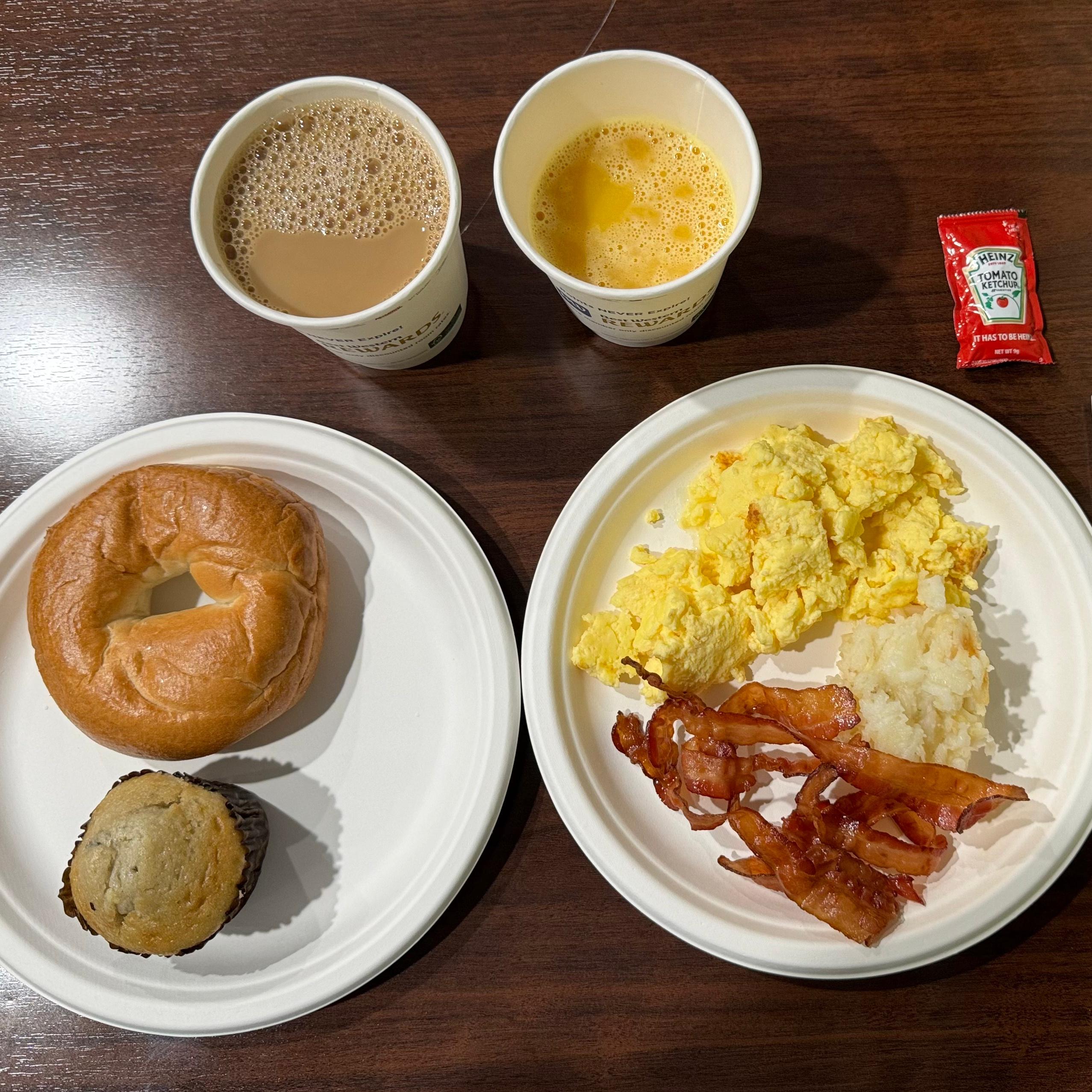 宿でラッキーだった無料の朝食の画像