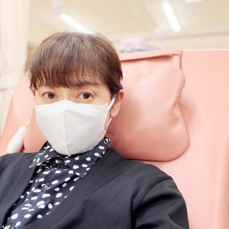 古村比呂 3ヶ月ぶりの抗がん剤治療の画像