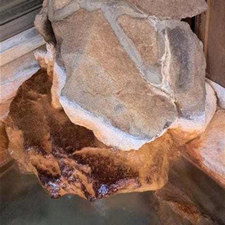 鉄分たっぷり完全かけ流しのお湯の画像