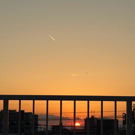 クロ 不思議と特別感が出る夕日の画像