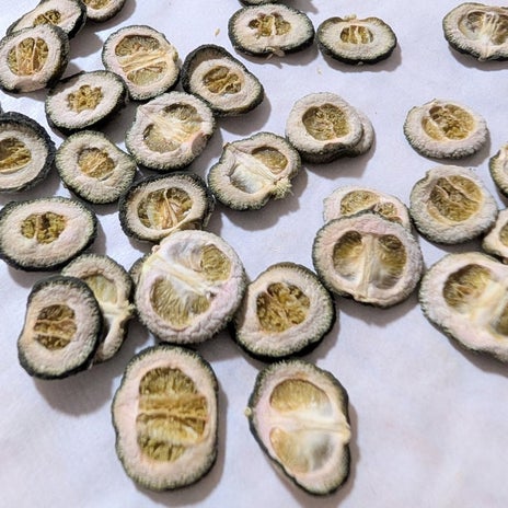 鮮やかさゼロになったドライすだちの画像