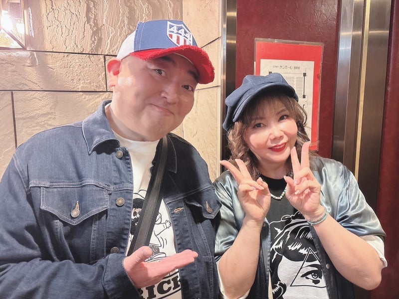 小川菜摘 カール北川と2shot