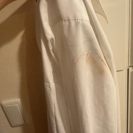 旦那ではなく長女のワイシャツの汚れの画像
