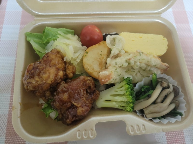 姉が買ってくれた盛りだくさん弁当の画像