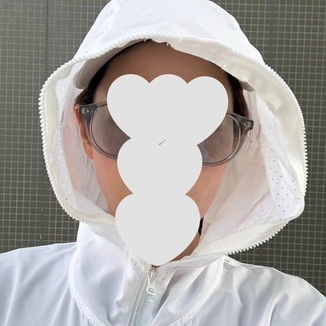 すっぴんを隠すワークマンの完全防備の画像