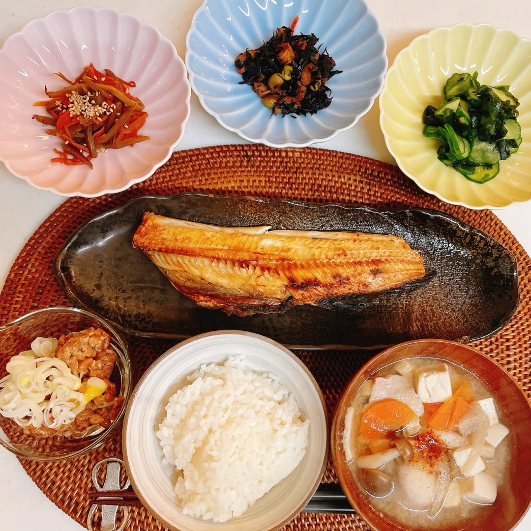 細川直美和食の魚料理などで夕食の画像