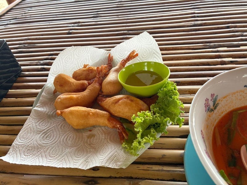 美味しかった衣が付いたエビフライの画像