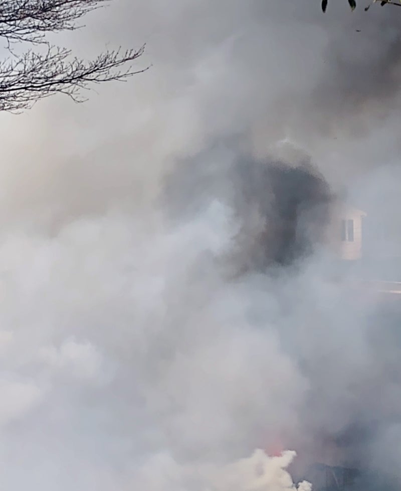 幼馴染を心配した近所の火事の画像