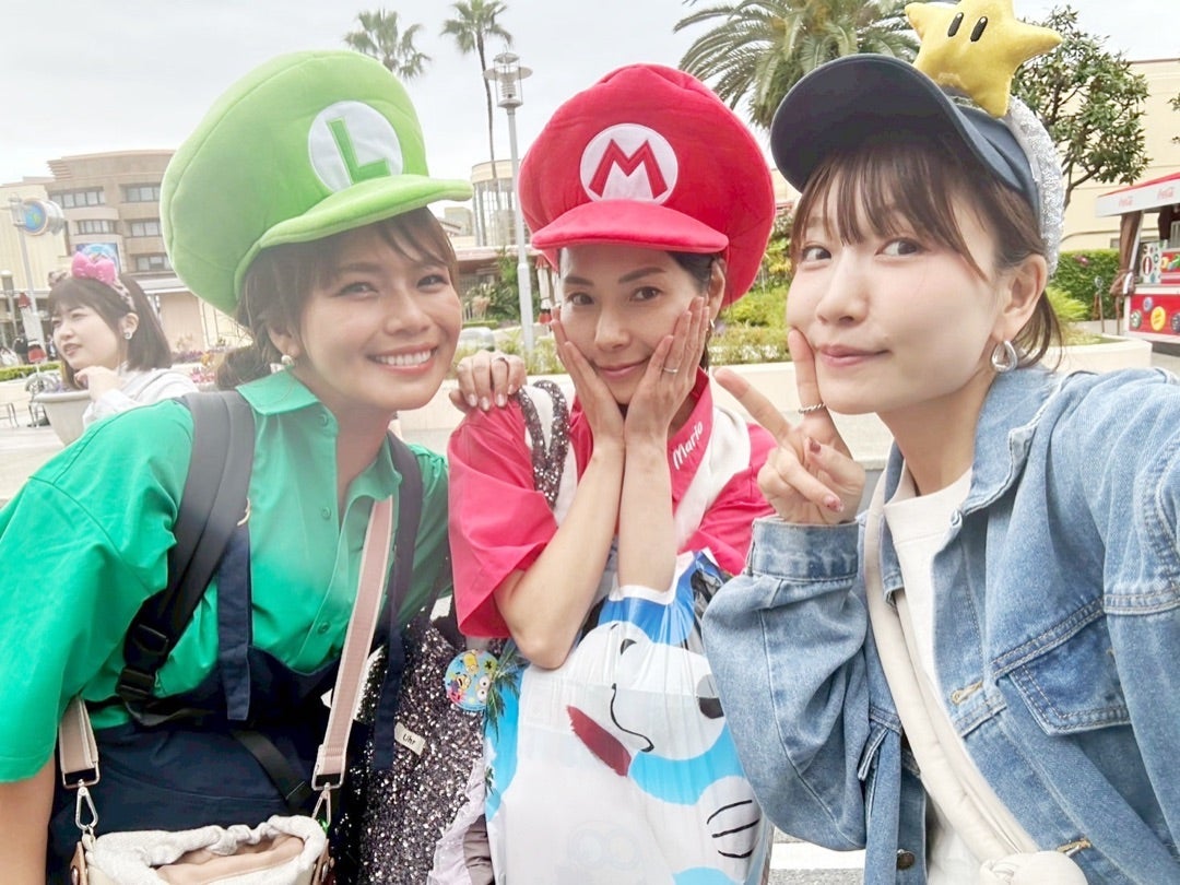 USJでばったり桃らに会え嬉しさ