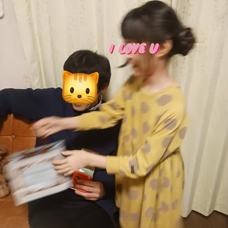 娘がパパに渡した手作りチョコの画像